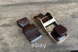 Vintage Brass & Rosewood Chariot Plane Woodworking Old Tool