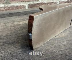 Vintage Brass & Rosewood Chariot Plane Woodworking Old Tool