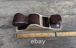 Vintage Brass & Rosewood Chariot Plane Woodworking Old Tool