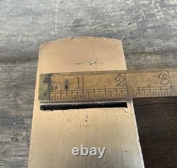 Vintage Brass & Rosewood Chariot Plane Woodworking Old Tool