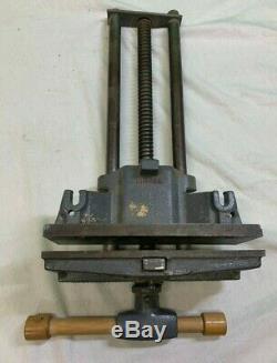 Vintage COLUMBIAN 10'' Woodworking Vise Quick Release Under Bench Mount USA MADE
