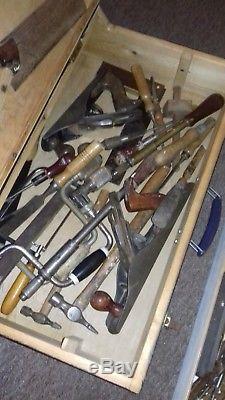 Vintage Carpenters Tool Kit Joblot Old Woodworking Tools STANLEY MARPLES