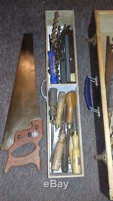 Vintage Carpenters Tool Kit Joblot Old Woodworking Tools STANLEY MARPLES