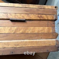 Vintage Carpenters Woodworker Tool Chest Birdseye Maple Handmade Americana
