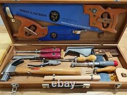 Vintage Carpentry/Woodworking Tools in Case with Brades Hammer & Stanley Yankee