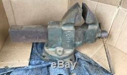 Vintage Charles Parker No. 674 1/2 A pattern makers woodworking bench vise 77lbs