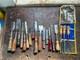 Vintage Chisel Lot Buck, Samson, Sheffield, Santo, Etc. Woodworking Chisel Lot