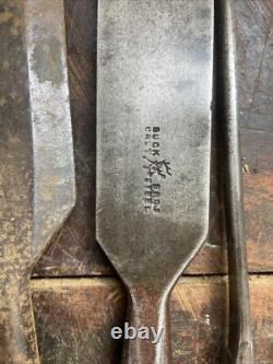 Vintage Chisel Lot Buck, Samson, Sheffield, Santo, Etc. Woodworking Chisel Lot