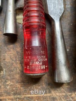 Vintage Chisel Lot Buck, Samson, Sheffield, Santo, Etc. Woodworking Chisel Lot