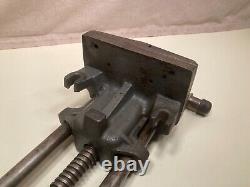 Vintage Columbian 7-RD under-bench woodworker's vise (Made in USA)