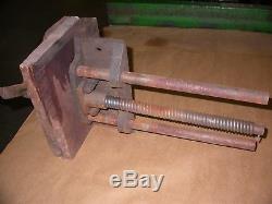 Vintage Columbian Woodworkers Bench Vise # 3-CD 22 Long 10 Wide 12 Opening