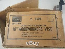 Vintage Craftsman 10 Woodworking Vise 391-5195 NEVER USED IN Opened BOX