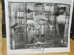 Vintage Craftsman 6518 Metal Tool Storage Wall Cabinet Woodworking Box 1950's