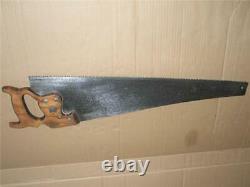 Vintage Disston Hand Rip Saw Canada 26 Blade 6 TPI Woodworking Tool Sharpened