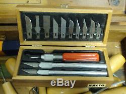 Vintage Economy Gentlemans Tool Box Wood Working Tools Chisel Lane Stanley Buck