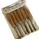 Vintage Footprint 6pc Carving Tool Set Sheffield England Chisels Woodworking