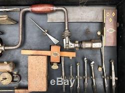 Vintage GTL Woodwork Carpentry Toolkit Complete & Contents Planes Chisels Saws