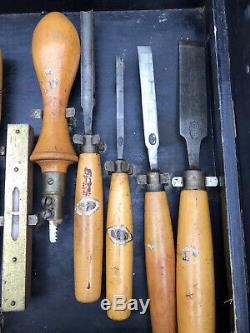 Vintage GTL Woodwork Carpentry Toolkit Complete & Contents Planes Chisels Saws