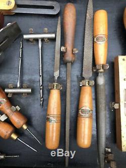 Vintage GTL Woodwork Carpentry Toolkit Complete & Contents Planes Chisels Saws