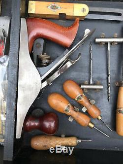 Vintage GTL Woodwork Carpentry Toolkit Complete & Contents Planes Chisels Saws