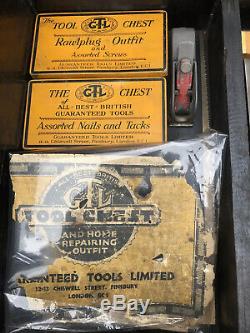 Vintage GTL Woodwork Carpentry Toolkit Complete & Contents Planes Chisels Saws
