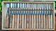 Vintage Japanese Gouge chisel Woodcarving Chisel Set Woodworking Tools 19 pieces