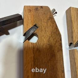 Vintage Japanese Hand Planes Kanna Set Lot of 3 Woodworking Tools