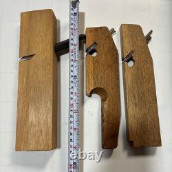 Vintage Japanese Hand Planes Kanna Set Lot of 3 Woodworking Tools