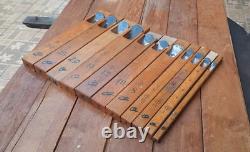 Vintage Japanese Molding Convex Hand Plane Carpentry Woodworking tools lot of 11