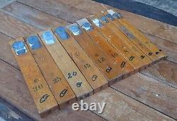 Vintage Japanese Molding Convex Hand Plane Carpentry Woodworking tools lot of 11