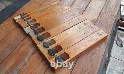 Vintage Japanese Molding Convex Hand Plane Carpentry Woodworking tools lot of 11