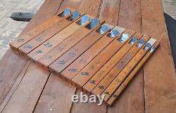 Vintage Japanese Molding Convex Hand Plane Carpentry Woodworking tools lot of 11