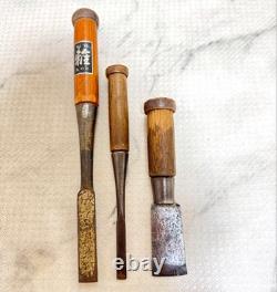 Vintage Japanese Woodworking Tools Chisels Traditional Hand Tools Collection JP