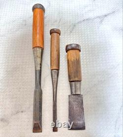 Vintage Japanese Woodworking Tools Chisels Traditional Hand Tools Collection JP