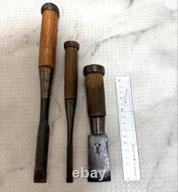 Vintage Japanese Woodworking Tools Chisels Traditional Hand Tools Collection JP