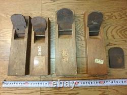 Vintage Kanna Hand Plane Japanese carpenter tool set of 4 090410