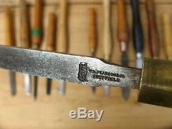 Vintage Large Woodturning Chisels woodwork carpentry crown cryo marples x 13