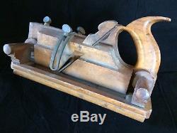 Vintage M. B. Tidey 1854 Double Beveling Plane Rarest 19th c. Woodworking Tool