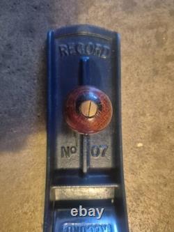 Vintage Marples Record No 07 Jointer Plane wood plane with box