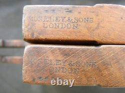Vintage Matched Pair of Moseley & Sons Side Rebate Moulding Planes (1002)
