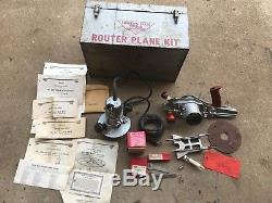 Vintage Millers Falls Router Plane Kit Box Instructions Woodworking Tool USA