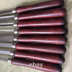 Vintage Millers Falls Woodworking Lathe Tools SETOF 8. 12-14 Numbers 1-8