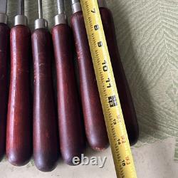 Vintage Millers Falls Woodworking Lathe Tools SETOF 8. 12-14 Numbers 1-8