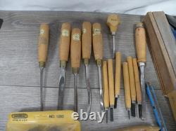 Vintage & Modern Wood Carving Tool Lot Ashley Iles General Walnut Hollow