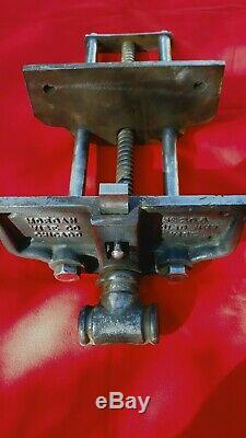 Vintage Morgan No 20A Woodworking Vise Works Well Made in the USA
