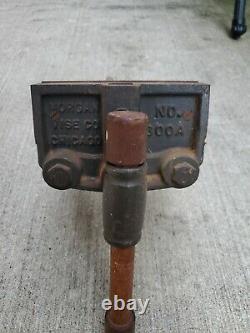 Vintage Morgan Vise Co Chicago 300A Woodworking Under Bench Mount Clamp. Made USA