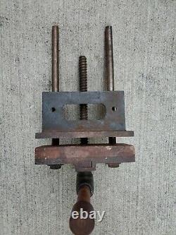 Vintage Morgan Vise Co Chicago 300A Woodworking Under Bench Mount Clamp. Made USA