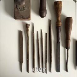 Vintage Original Lot of 27 Woodworking Tools Bailey Nichol Made in Chicago USA