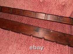 Vintage Pair Of 60 Inch Clean, Wooden & Cast Iron Bar Clamps, Woodworking