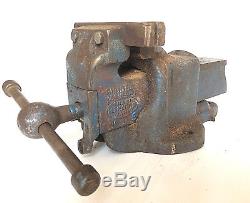 Vintage Parkinsons 5 Vice Carpentry Woodwork Clamp Old Cast Iron Vise Heav Duty